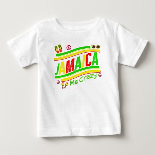 Jamaica Me Crazy Cruise Vacation Group Matching  Baby T_Shirt