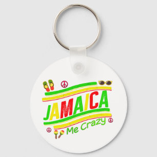 Jamaica Me Crazy Cruise Vacation Group Matching  Keychain