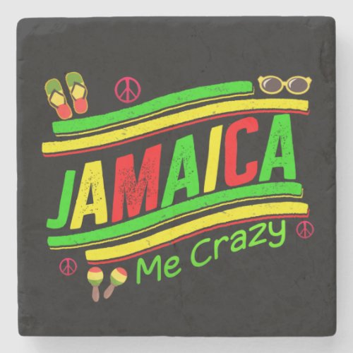 Jamaica Me Crazy Cruise Vacation Group Matching Stone Coaster