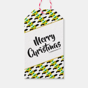 JAMAICA Merry Christmas Custom Bible Scripture Gift Tags