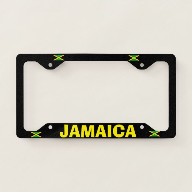 Jamaica Metal License Frame (Front)