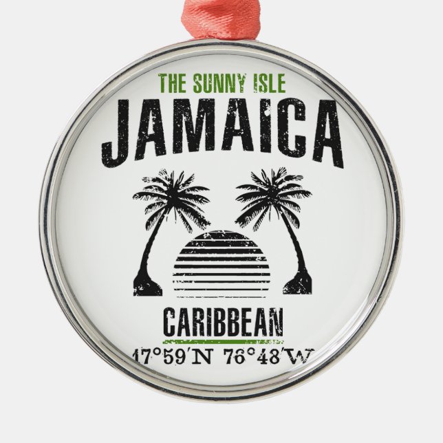 Jamaica Metal Ornament (Front)