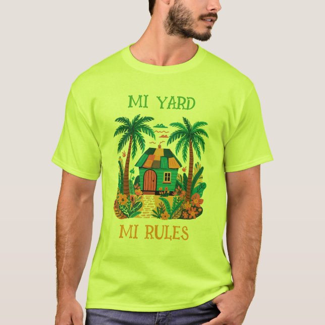 Jamaica mi yard mi riles  T-Shirt (Front)