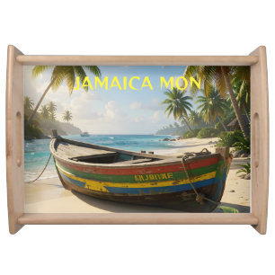 jamaica monPostcard Serving Tray