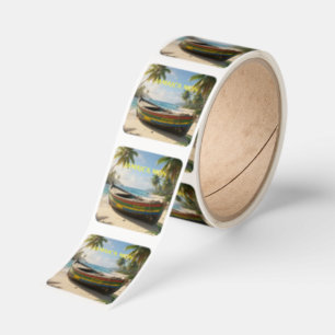 jamaica monPostcard Square Sticker