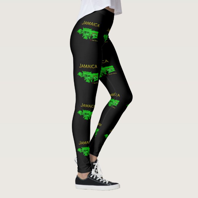 Jamaica National Colors Pattern Leggings (Right)