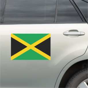 Jamaica National Flag Car Magnet
