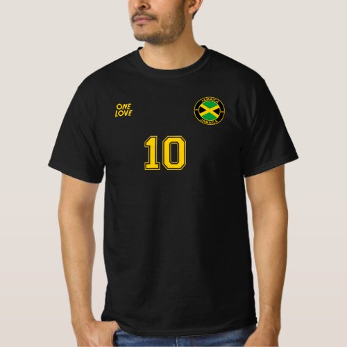 Jamaica National Football Team Soccer Retro T_Shirt