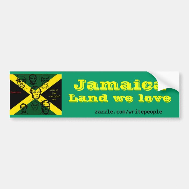 jamaica national hero bumper sticker (Front)