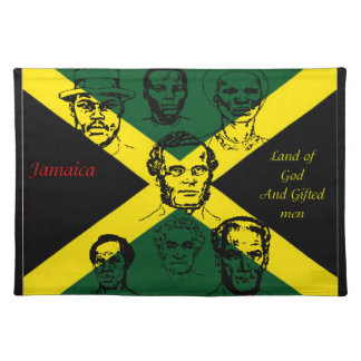 jamaica national heroes placemats-happy indepence placemat