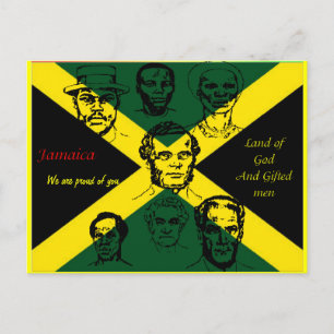 jamaica national heroes postcards- proud of you postcard