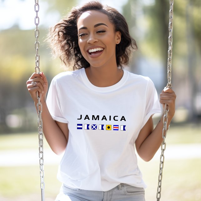 Jamaica Nautical Maritime Sailing Flags T-Shirt (Creator Uploaded)