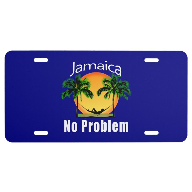 Jamaica No Problem License Plate (Front)