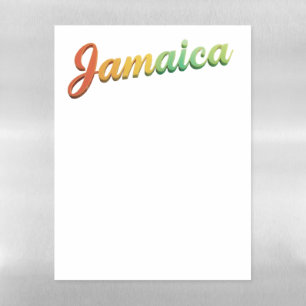 Jamaica notes magnetic dry erase sheet
