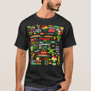 Jamaica One Love Culture Pattern T-Shirt