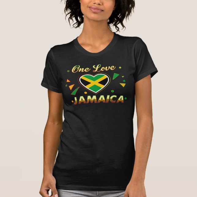 Jamaica One Love Group Vacation Cruise Matching T- T-Shirt (Front)