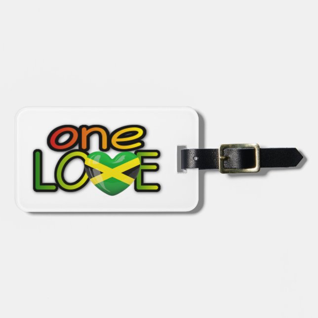 Jamaica one love luggage tag (Front Horizontal)