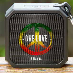 Jamaica One Love Rasta Color Peace Symbol Jamaican Bluetooth Speaker