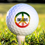 Jamaica One Love Rasta Color Peace Symbol Jamaican Golf Balls at Zazzle