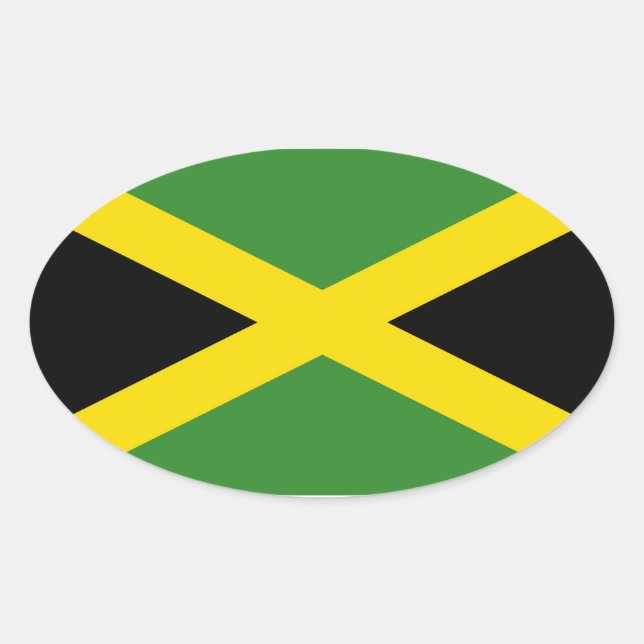 JAMAICA OVAL STICKER (Front)