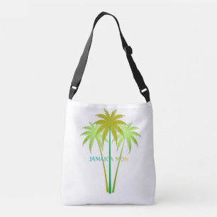 Jamaica palm trees crossbody bag