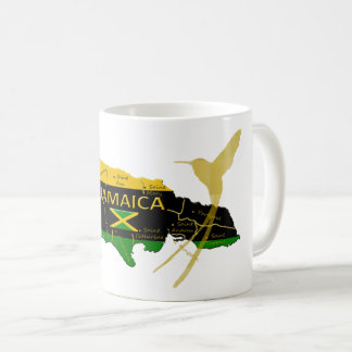 Jamaica Parishes Colors Gold Humming Bird Mug
