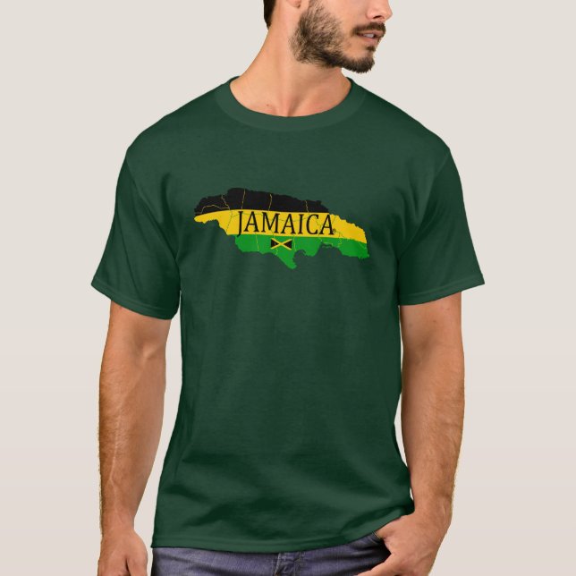 Jamaica Parishes Flag Colors Art T-Shirt (Front)