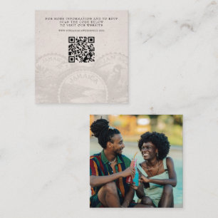Jamaica Passport Wedding QR Enclosure Card