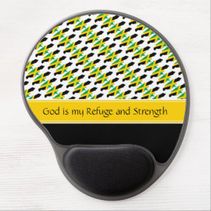 JAMAICA Patriotic Christian Custom Inspirational Gel Mouse Pad