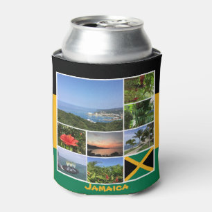 Jamaica Photo Collage Can Cooler
