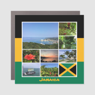 Jamaica Photo Collage Car Magnet