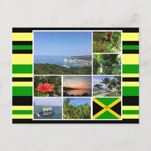 Jamaica Photo Collage Postcard