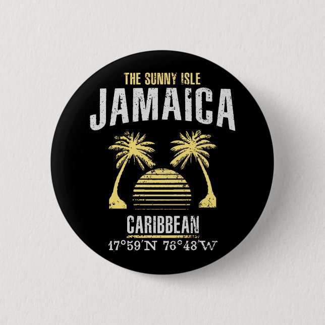 Jamaica Pinback Button (Front)