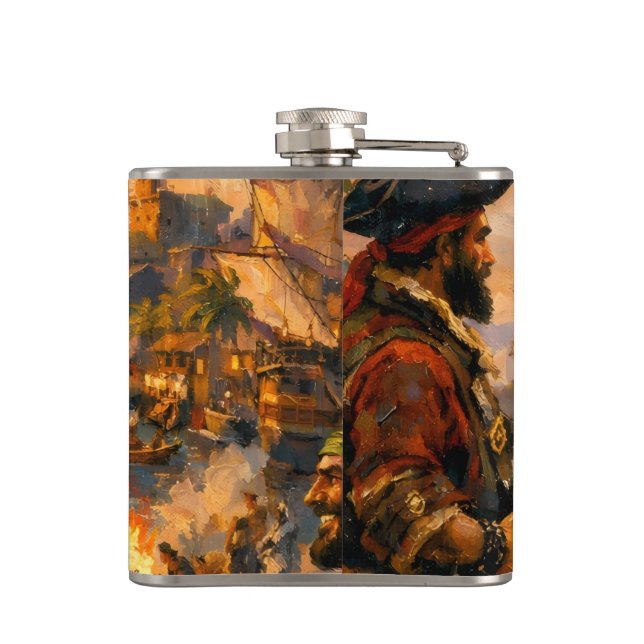 Jamaica pirate week flask (Back)