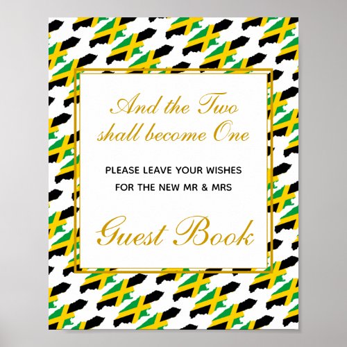 JAMAICA Please Sign Our Guest Book Wedding Poster