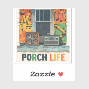 Jamaica porch life  sticker