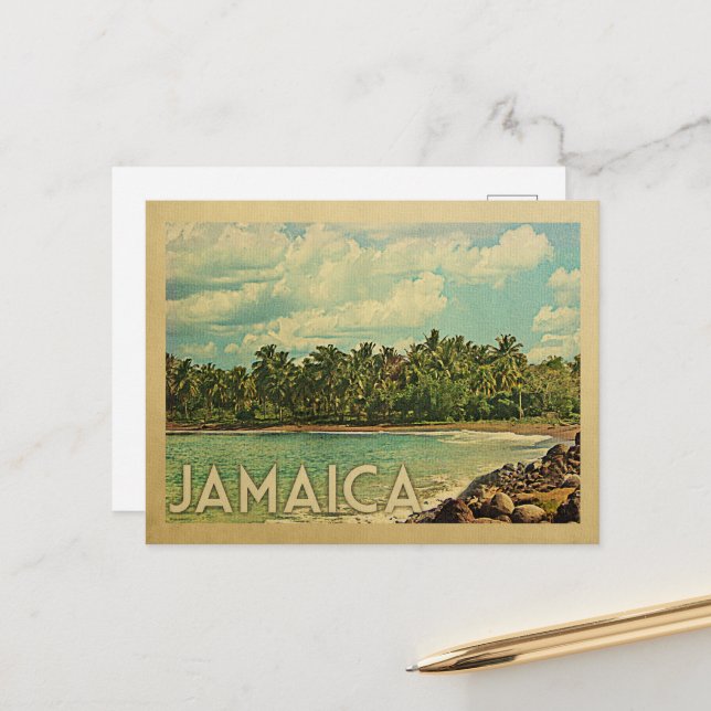 Jamaica Postcard Vintage Travel | Zazzle