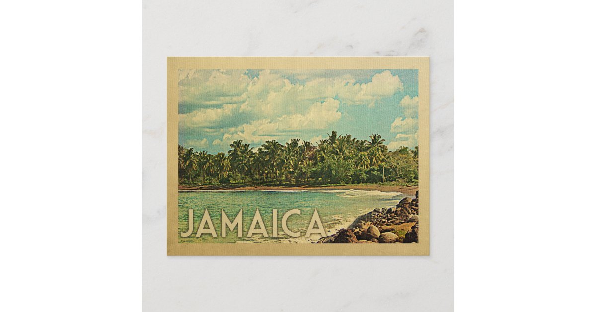 Jamaica Postcard Vintage Travel | Zazzle