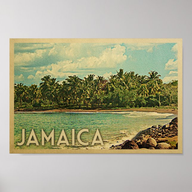 Jamaica Poster - Vintage Travel Poster (Front)