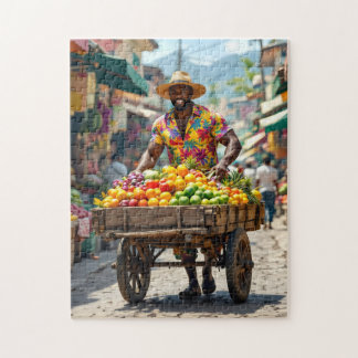 jamaica push cart jigsaw puzzle