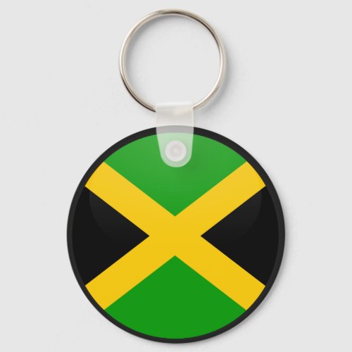 Jamaica quality Flag Circle Keychain