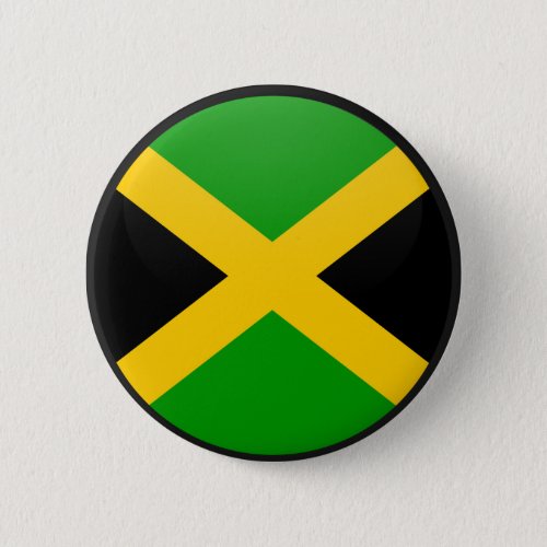 Jamaica quality Flag Circle Pinback Button