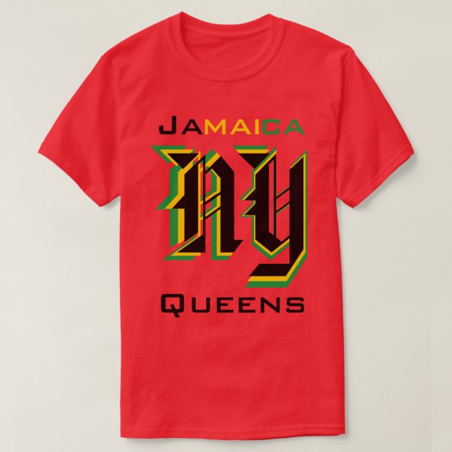 Jamaica Queens T-Shirt (Design Front)