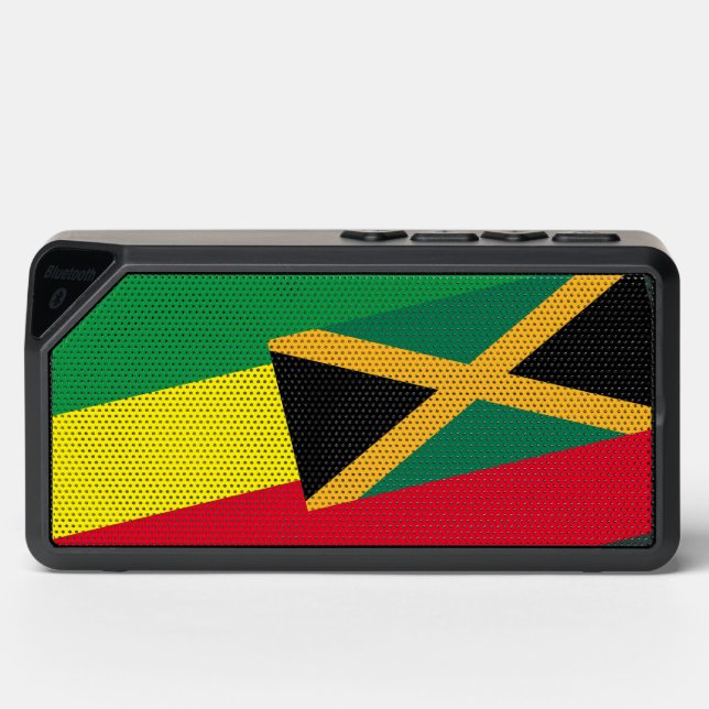 Jamaica Rasta Colors Bluetooth Speaker (Front)