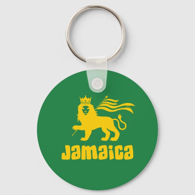 Jamaica Rasta Lion  Keychain (Front)