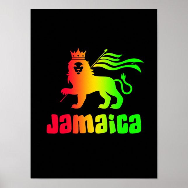 Jamaica Rasta Lion  Poster (Front)