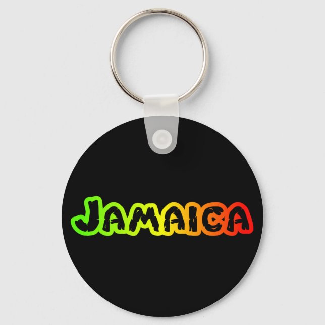 Jamaica red green gold keychain (Front)