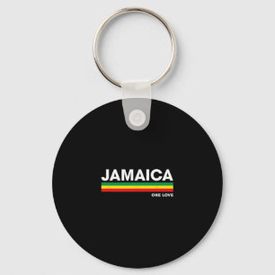Jamaica Retro Reggae Color Rs Jamaican Vacation So Keychain