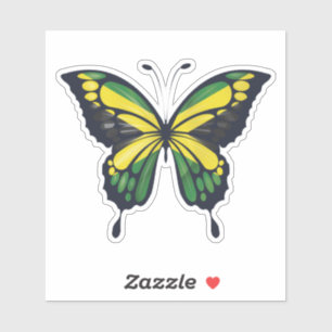 Jamaica Ripped Flag Sticker