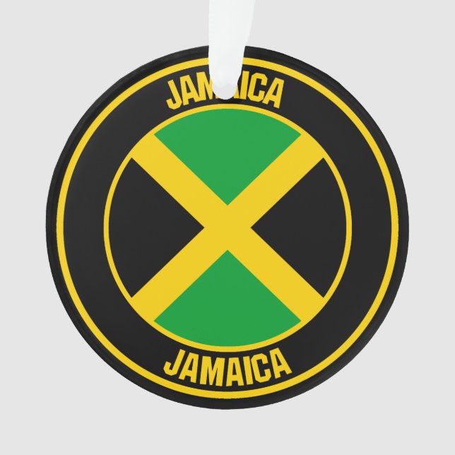 Jamaica Round Emblem Ornament (Front)